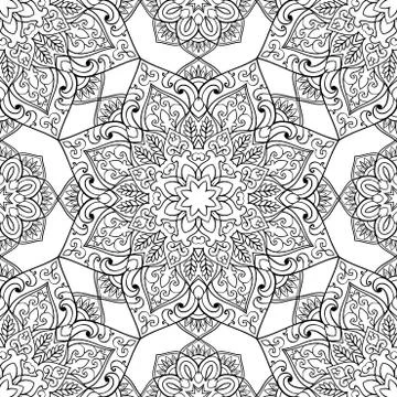 Symbolic pattern of mandala. Illustrazione stock