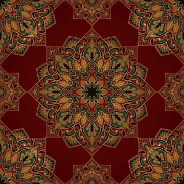 Symbolic pattern of mandalas. Stock Illustration