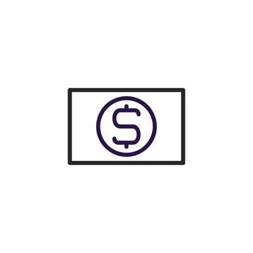 Symbolic representation of monetary transaction flat design of finance and .. Illustrazione stock