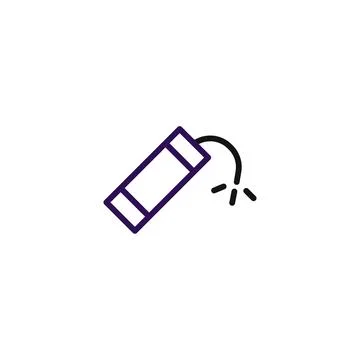 Symbolic representation of a potentially explosive device, depicting danger.. Stock Illustration