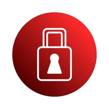 Symbolic representation of security measures implemented through a padlock .. 스톡 일러스트