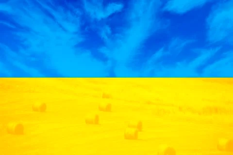 Symbolizing flag of Ukraine Stock Illustration
