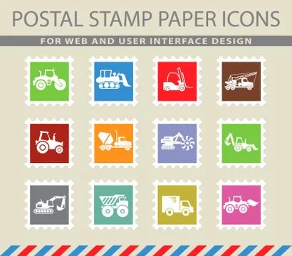 Symbols of Construction Machines イラスト素材