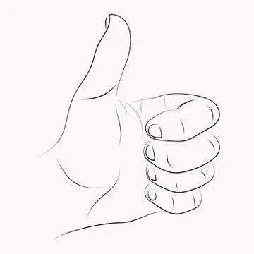 Like symbol.Sketch background Stock Illustration