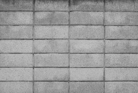 Symetry of brick wall pattern use as material texture ,background Stock Photos