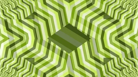 Symmetric abstract geometric design featuring varied green shapes Stock-Footage 331650083