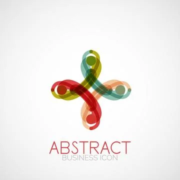 Symmetric abstract geometric shape Stock Illustration