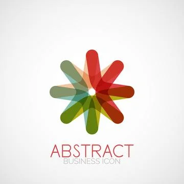 Symmetric abstract geometric shape Illustrazione stock