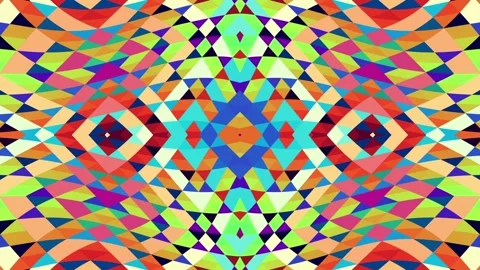 Symmetric abstract psychedelic loop background Stock Footage 130114034