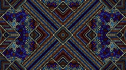 Symmetric abstract psychedelic loop background Video stock 130569931