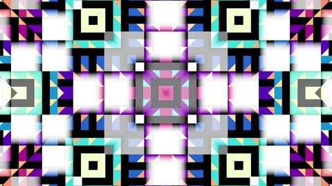 Symmetric abstract psychedelic loop background Stock Footage 130818185