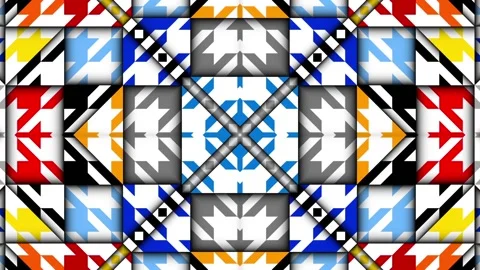Symmetric abstract psychedelic loop background 库存影片 130960594