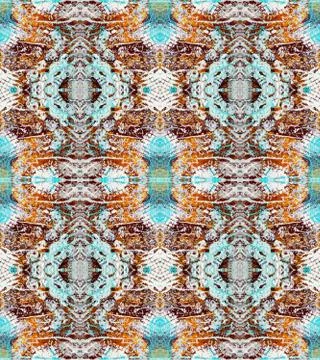 Symmetric abstract textural pattern. Seamless pattern. Based on Scrapbook Mix Stock Photos