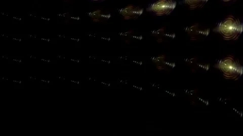 Symmetric Blue Diamond Light Shape High Tech Matrix Display Stock Footage 339272473