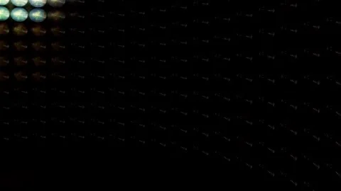 Symmetric Blue Light Pattern Motion Electronic Music VJ Video stock 339272478