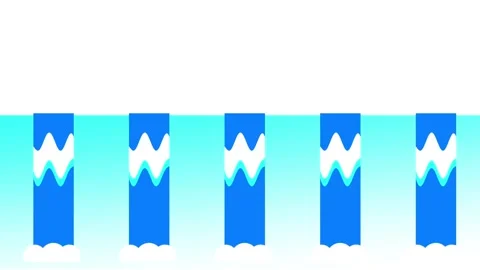 Symmetric Blue Streams Stock Footage 335630773