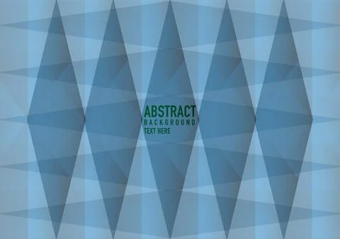 Symmetric Blue Triangular Abstract Design Stock Illustration