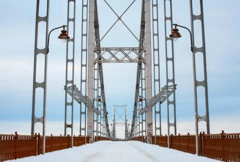 Symmetric bridge structure Stock Photos