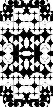 Symmetric composition in Bauhaus style. Vector Stock Illustration
