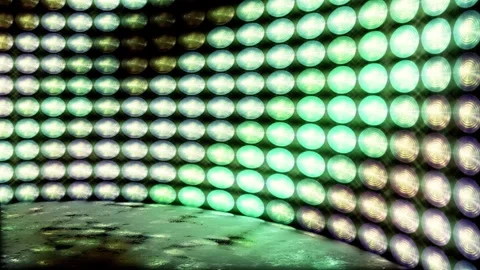 Symmetric Cross Grid LED Pattern Motion Stage Lighting Stock Footage 339272483