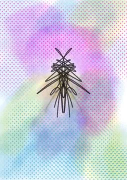 Symmetric Digital Bug Art イラスト素材