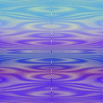 Symmetric gradient ultramarine texture with linear moire effect. Stock Illustration