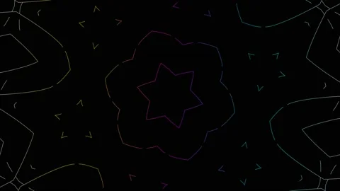 Symmetric Line Pattern Seamless Loop Video Background Loopable Stock Footage 168625631