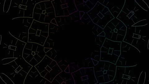 Symmetric Line Pattern Seamless Loop Video Background Loopable Stock Footage 168629301