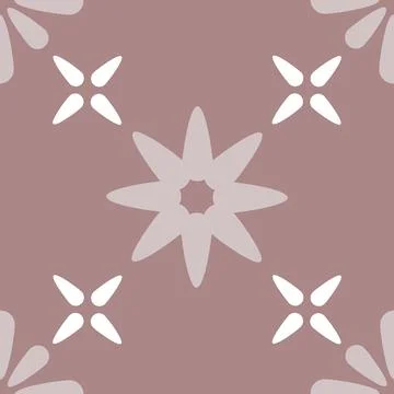 Symmetric Square Tile Pattern Vector 스톡 일러스트
