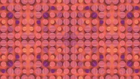 Symmetrical 3D animation with a pulsating pattern of pills Vidéo 331504221