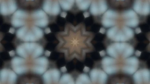 A symmetrical, abstract design featuring textures and patterns in earthy tone Stock Footage 292595403