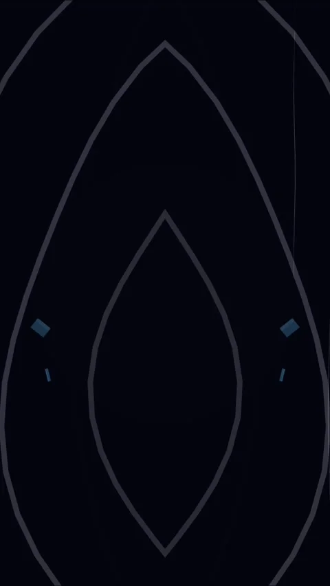 Symmetrical Abstract Geometric Line Animation on Dark Background Video stock 341458074