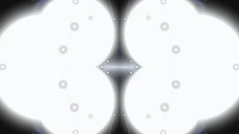 Symmetrical Abstract Glowing Technology Network Background Vidéo 331549174