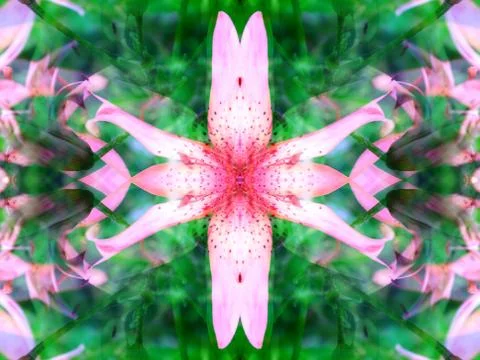 Symmetrical abstract image Stock Photos