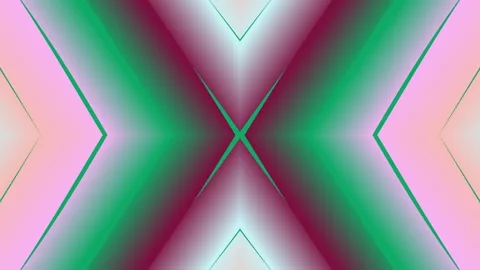 Symmetrical abstract image with pink, green, and red gradients 스톡 동영상 331650180