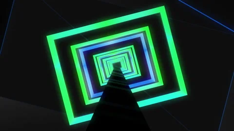 Symmetrical Abstract  Light tunnel  Background Stock Footage 341874501