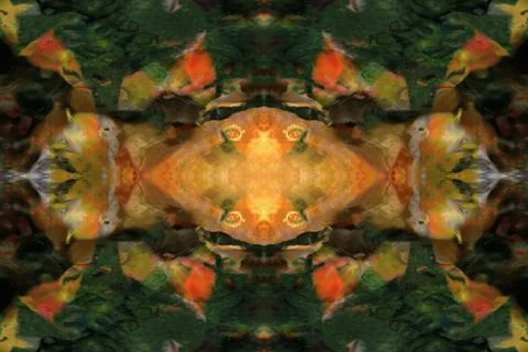 Symmetrical abstract pattern Stockfoto's