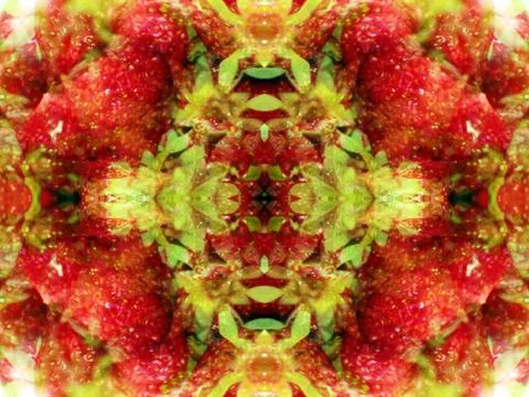 Symmetrical abstract pattern Stockfoto's