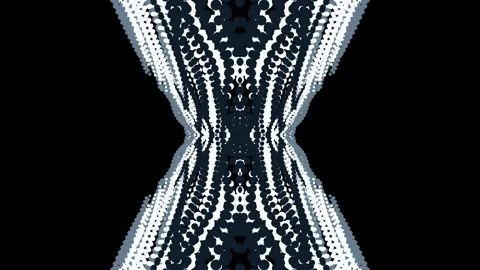 Symmetrical Abstract Pattern with White Lines. Video stock 329426414