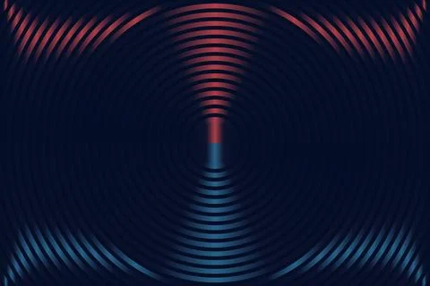 Symmetrical Abstract Wave Design イラスト素材