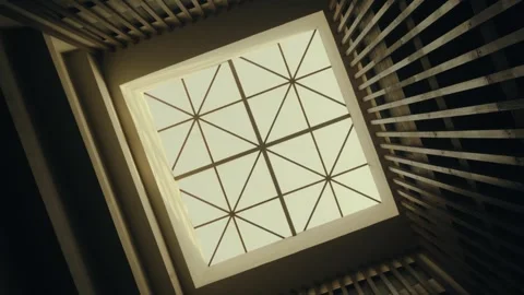 Symmetrical architecture from low angle view Stock Footage 249286752