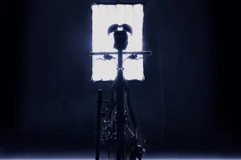 Symmetrical back view of a bicycle Photos