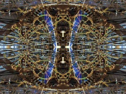 Symmetrical background image Stockfoto's