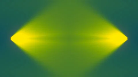 Symmetrical background with moving yellow rays of light. 3d rendering animation Stock Footage 225298291