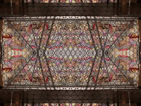 Symmetrical background pattern Stock Photos