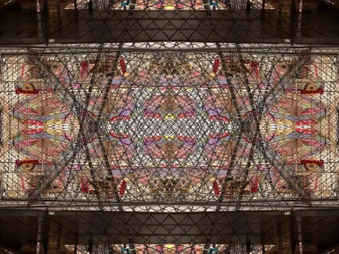 Symmetrical background pattern Stock Photos