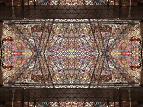 Symmetrical background pattern Stock Photos