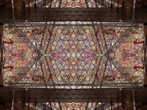 Symmetrical background pattern Stock Photos