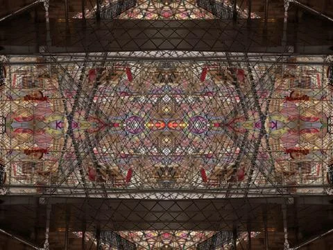 Symmetrical background pattern Stock Photos