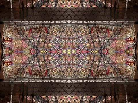 Symmetrical background pattern Stock Photos